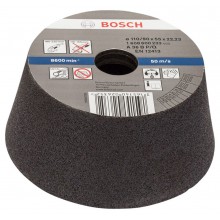 BOSCH Schleiftopf, konisch-Metall/Guss 90 mm, 110 mm, 55 mm, 36 1608600233